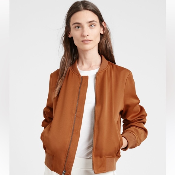 Banana Republic Brown Bomber Jacket - Picture 2 of 4